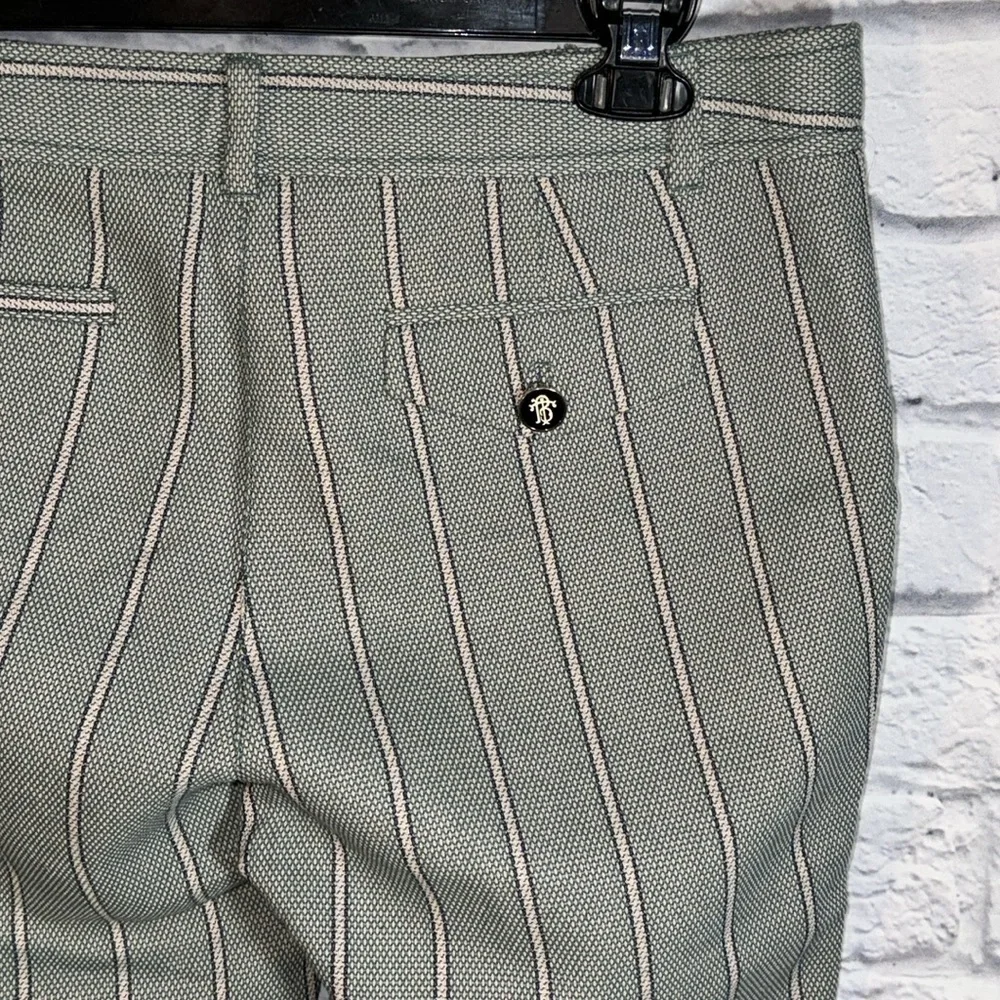 Tory Burch Emmett Striped Knit Business Casual Trouser Slack Classic Ankle Pants